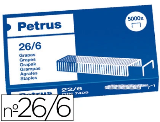 Agrafos Petrus 26/6 Cobreado Cx.5000 (55712)