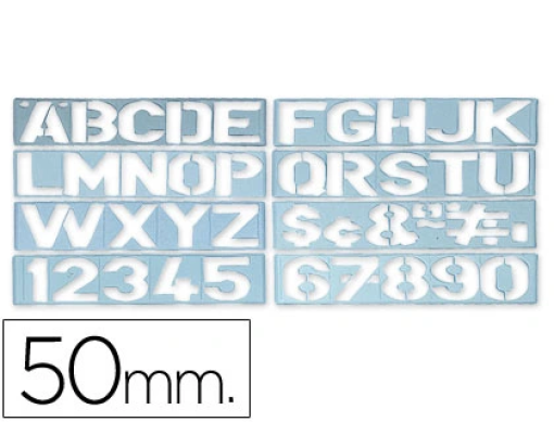 Escantilhao Liderpapel Letras e Numeros 50mm (PY02)