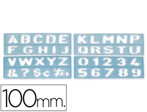 Escantilhao Liderpapel Letras e Numeros 100mm (PY03)