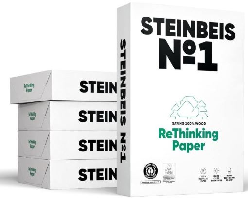 Papel Copia Reciclado Steinbeis Nº1 A3 80gr (resma)