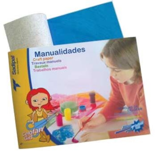 Bloco Papel Celofane Sadipal 10 Folhas Sortidas 