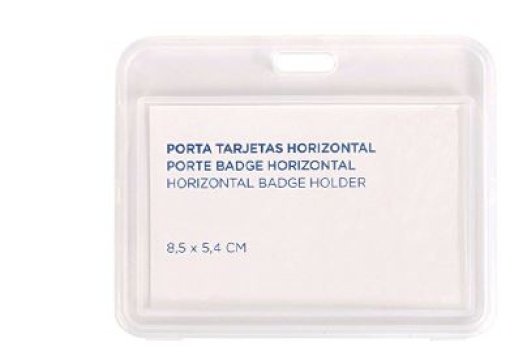 Porta Nomes Horizontal 85x54mm Transparente Pack 50
