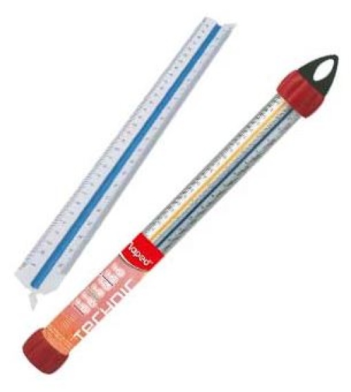 Regua Escala Triangular Maped 30cm (1:20,1:25,1:125,1:50,1:7 5,1:1100)