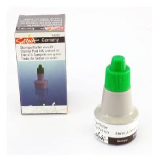 Tinta para Carimbo Verde 28,5ml
