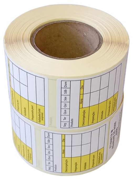 Etiquetas Pre-impressas (Congelacao) 40x45mm 2 Rolos 2x500un