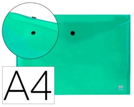 Bolsa Porta Documentos Liderpapel Com Mola A4 Verde (DS16)