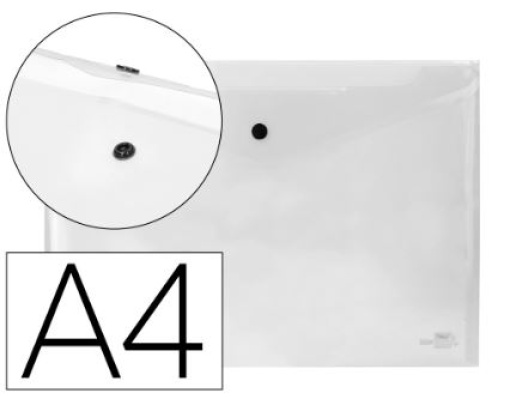 Bolsa Porta Documentos Liderpapel Com Mola A4 Transparente (DS17)