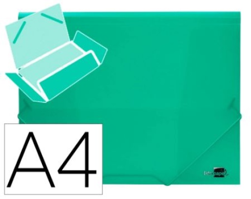 Pasta de Elasticos Polipropileno Liderpapel A4 Verde (CG70)