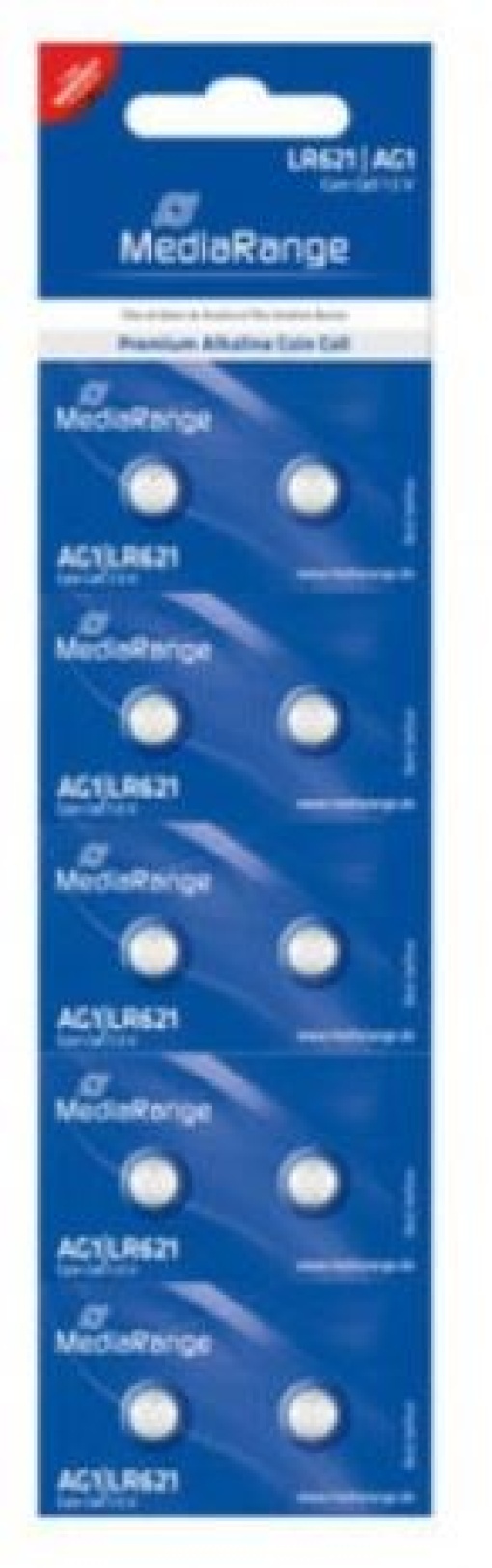 Pilha Alcalina Mediarange AG1 LR621 Pack 10