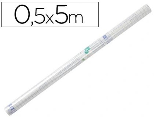 Rolo Plastico Adesivo Liderpapel 0,50mx5mt 50mic Transparente (AD07) (Forra Livros)