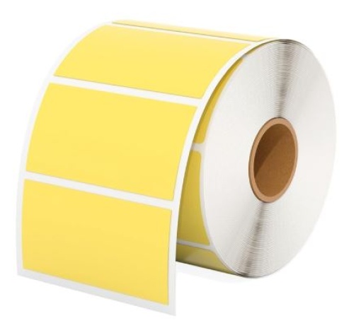 Etiqueta Termica C/Capa 40x20mm Amarela T25 Rolo C/3000un