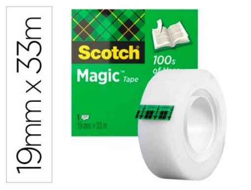 Fita Adesiva Scotch Magic Invisivel 33mx19mm (3M-810)
