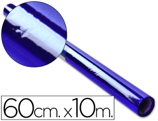 Papel Celofane Liderpapel 60cmx10m 30gr Azul (CL26)