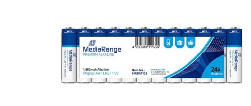 Pilhas Mediarange Alcalinas LR6 (AA) - Pack 24