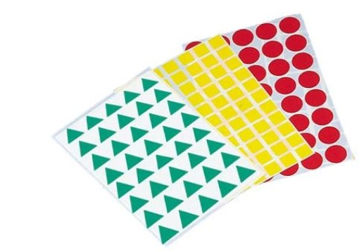 Etiquetas Apli em Forma de Figuras Geometricas Emb.12folhas