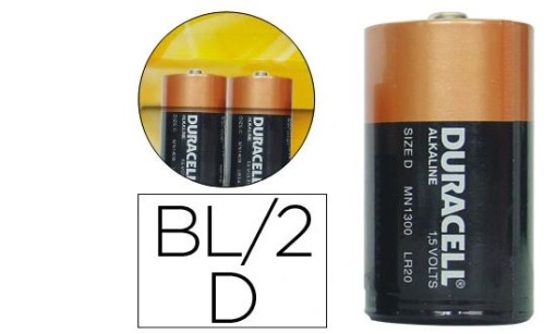 Pilha Duracell Alcalina D Blister de 2 unidades