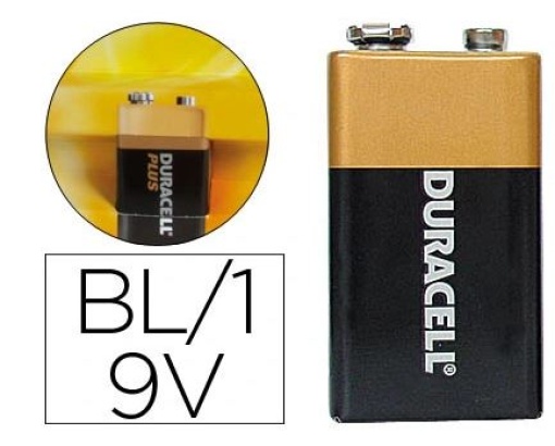 Pilha Duracell Alcalina 9V