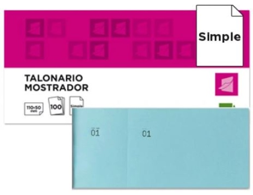 Bloco de Taloes 100fls 6/4 Azul (TL08)