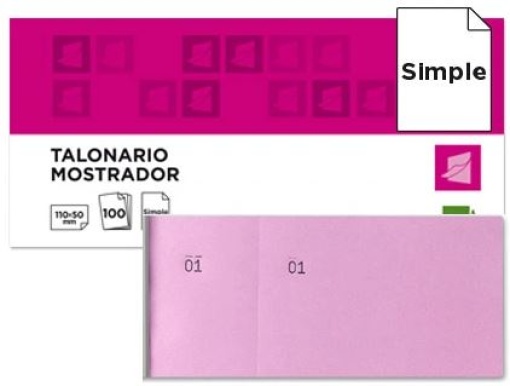 Bloco de Taloes 6/4 Rosa 20un (TL11)