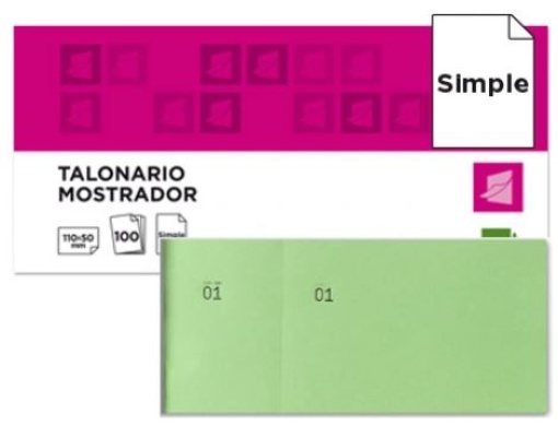 Bloco de Taloes 100fls 6/4 Verde (TL12)