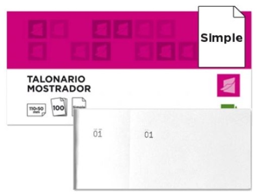 Bloco de Taloes 100fls 6/4 Branco (TL09)