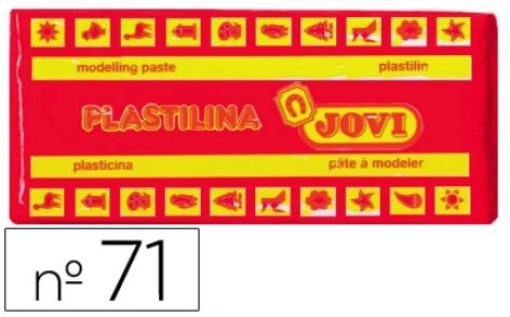 Plasticina Jovi 71 150gr Vermelho (71-05)	