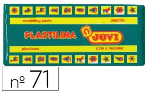 Plasticina Jovi 71 150gr Verde Escuro (71-11)	