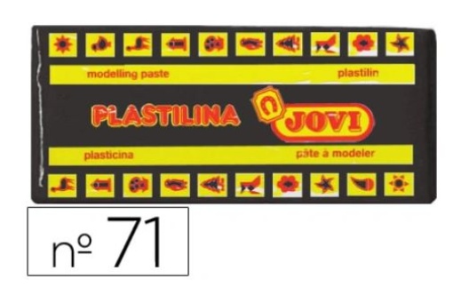 Plasticina Jovi 71 150gr Preto (71-15)	