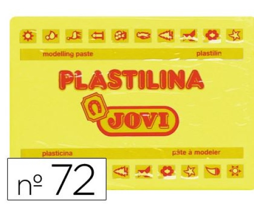 Plasticina Jovi 72 350gr Amarelo Claro