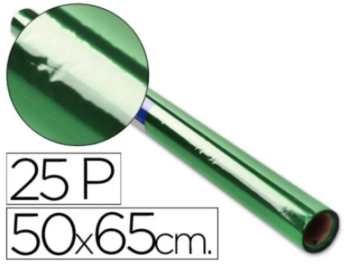 Papel Celofane Sadipal 50x65cm 20gr Verde (Rolo 25fls)