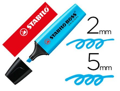 Marcador Fluorescente Stabilo Boss 70/31 Azul