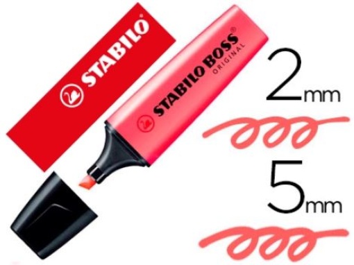 Marcador Fluorescente Stabilo Boss 70/40 Vermelho 