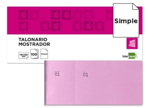 Bloco de Taloes 1/3 Rosa 20 Uni (TL05)