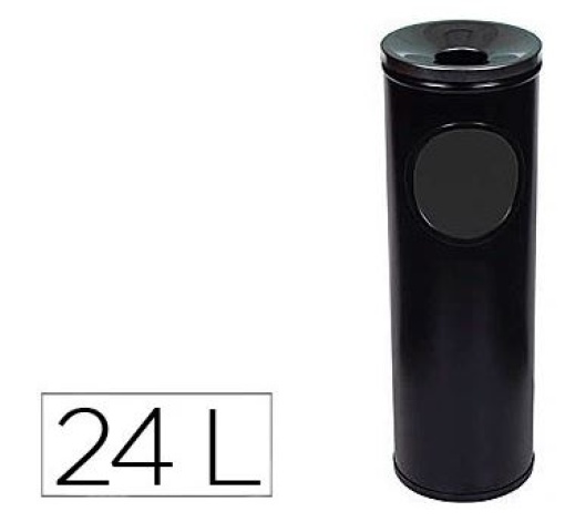 Cinzeiro Papeleira Sie Redondo Preto