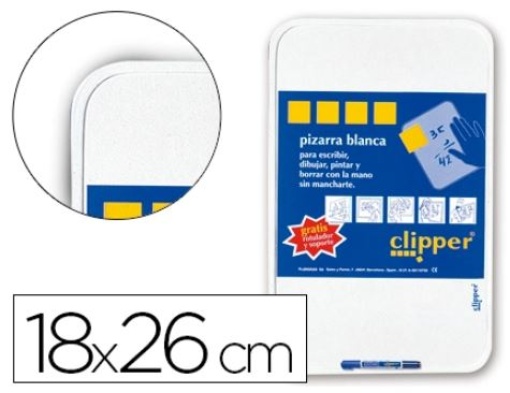 Quadro Branco Clipper 18x26cm Com Marcador
