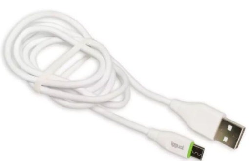 Cabo USB-A/Micro-USB Iggual 1m Branco
