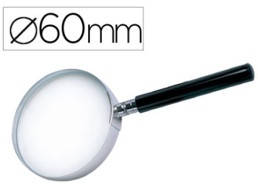 Lupa Cristal Q-Connect Aro Metalico 63mm