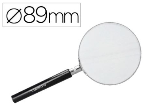 Lupa Cristal Q-Connect Aro Metalico 89mm (KF17310)