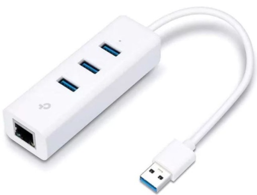 Adaptador TP-Link 3x USB 3.0 p/ Gigabit Ethernet RJ45 UE330