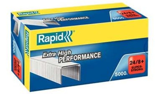 Agrafos Rapid 24/8+ Galvanizados Super Stong Cx.1000