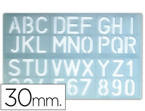 Escantilhao Liderpapel Letras e Numeros 30mm (PY01)