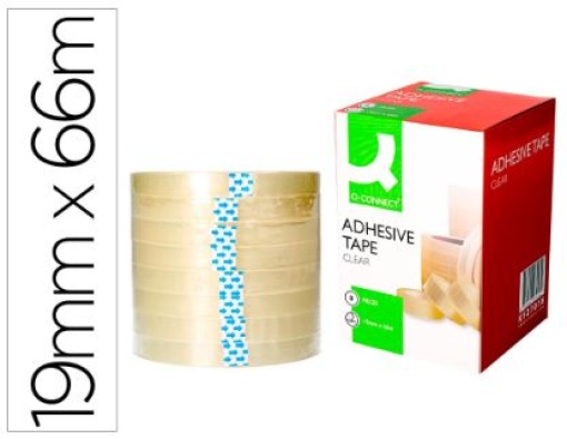 Fita Adesiva Q-Connect Clear 66m x19mm (KF27016)