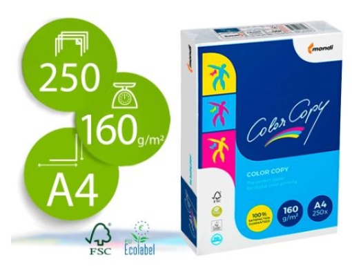 Papel Color Copy Brilhante A4 160gr 250folhas
