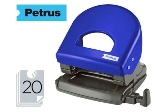 Furador Petrus 62 Azul (Capacidade 20folhas) (623354)