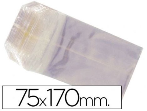 Saco Celofane 75x170mm Pack 100un