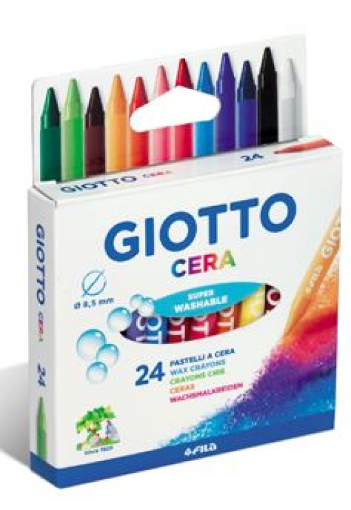 Lapis de Cera Giotto Cx. 24 Cores (282200)