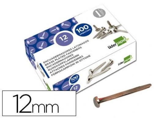 Ataches Encadernação Liderpapel Cx.100 Nº 0 12mm (FS09)
