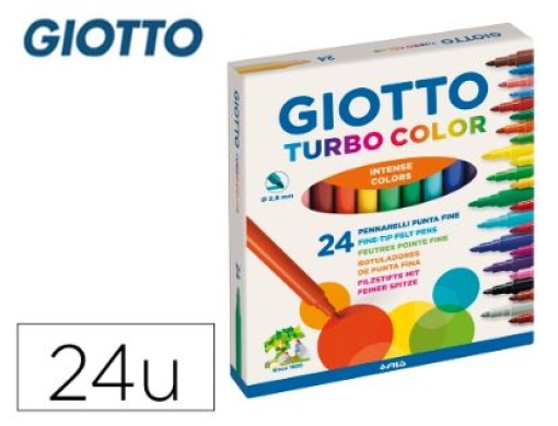 Marcador Giotto Turbo Color Cx.24 Cores (F417000)