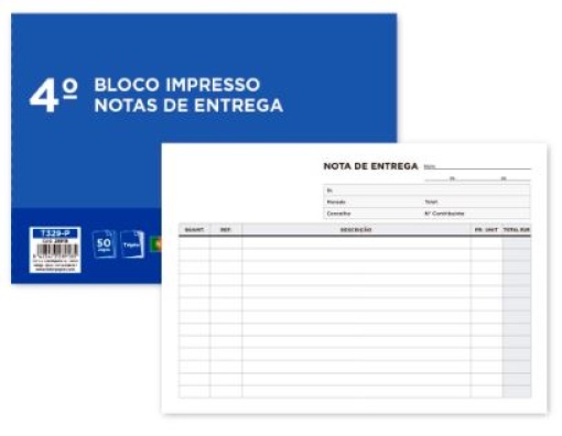 Bloco de Entregas Triplicado 155x215mm (T329-P)