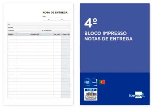 Bloco Impressos Nota de Entrega Duplicado 155x215mm (226-P)